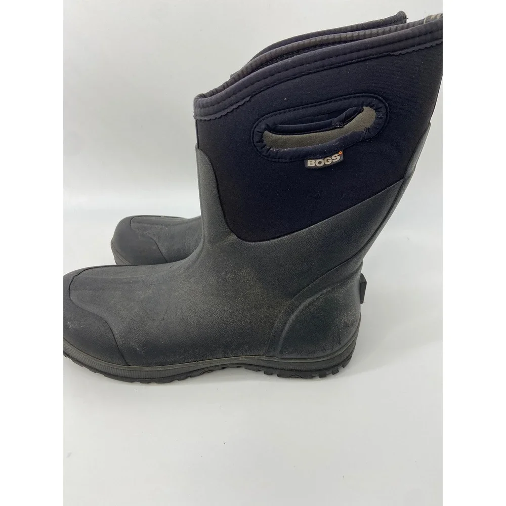 Bogs Boots Ultra Mid Men 11 Black Waterproof Rain Mudd Snow Work Utility Outdoor